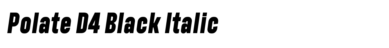 Polate D4 Black Italic